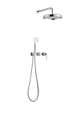 Boheme Eterna Душевой комплект встраиваемый: смеситель, без излива, ручной и верх. душ, цвет: chrome 174-CR