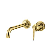 Boheme Eterna Смеситель для раковины встраиваемый, с внутренней частью, излив 18,7 см, цвет: gold 175-G