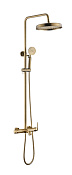 Boheme Eterna Душевая стойка: смеситель, излив, ручной и верхний душ, шланг 150 см, цвет: bronze 178-BR