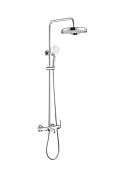 Boheme Eterna Душевая стойка: смеситель, излив, ручной и верхний душ, шланг 150 см, цвет: chrome 178-CR