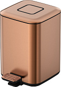 Boheme Мусорное ведро с педалью, нержавеющая сталь на 7 л, цвет: brushed bronze 10948-BRB