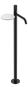 Boheme Stick Linea Смеситель для раковины напольный, полка, излив 25,8 см, цвет: black 120-BB.3