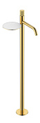 Boheme Stick Linea Смеситель для раковины напольный, полка, излив 25,8 см, цвет: gold 120-GG.3