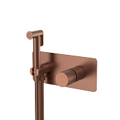 Boheme Stick Touch Гигиенический душ со смесителем и встраиваемой частью, цвет: brushed bronze 127-BRB.2