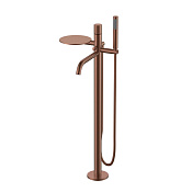 Boheme Stick Touch Смеситель для ванны напольный с душ. набором, излив 26,5 см, цвет: brushed bronze 129-BRB.2