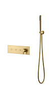 Boheme Fusion Смеситель для душа встраиваемый, на 3 потребителя, с внутрен. частью, цвет: matt gold 130-SYS-MG