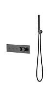 Boheme Fusion Термостат для душа встраиваемый, на 3 потребителя, с внутрен. частью, цвет: gun metall 131-SYS-GM