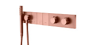 Boheme Zodiac Термостат для душа встраиваемый, на 3 потреб., с внутр. частью, цвет: copper brushed 133-SYS-CB