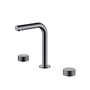 Boheme Stick Touch Смеситель для раковины на 3 отв., без д/к, излив 14 см, цвет: shine gun metall 152-SGM.2