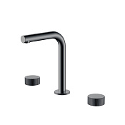 Boheme Stick Linea Смеситель для раковины на 3 отв., без д/к, излив 14 см, цвет: shine gun metall 152-SGM.3