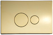 Boheme Кнопка смыва для инсталляции, 2 режима, пластик, цвет: gold 668-G