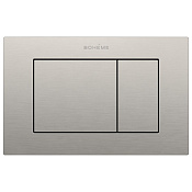 Boheme Кнопка смыва для инсталляции Geberit, 2 режима, нержавеющая сталь, цвет: nickel brush 650/2-NB