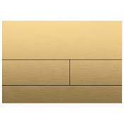 Boheme Кнопка смыва для инсталляции Tece, 2 режима, нержавеющая сталь, цвет: matt gold 670-MG