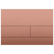 Boheme Кнопка смыва для инсталляции Tece, 2 режима, нержавеющая сталь, цвет: copper brushed 670-CB