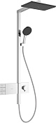 Hansgrohe Raindance Alive Q Душевая стойка: термостат, верхний и ручной душ, шланг, цвет: хром 24590000