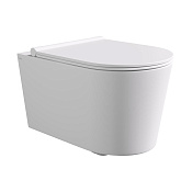 Alice Form Чаша подвесного унитаза 35х50 см, безободковый, цвет: белый матовый 22300109