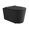 Alice Form Чаша подвесного унитаза 35х50 см, безободковый, цвет: черный матовый 22300108