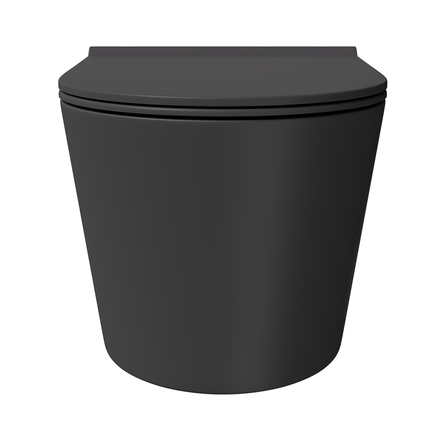 Alice Form Чаша подвесного унитаза 35х50 см, безободковый, цвет: черный матовый 22300108