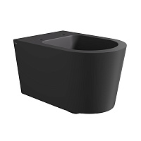 Alice Form Чаша подвесного унитаза 35х50 см, безободковый, цвет: черный матовый 22300108