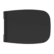 Alice Nur Крышка-сиденье для унитаза, с микролифтом, цвет: черный матовый MC3308S