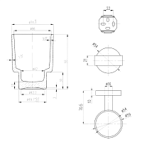 Villeroy & Boch Elements Tender Стакан для зубных щеток, стеклянный матовый, подвесной, цвет: хром TVA15101800061