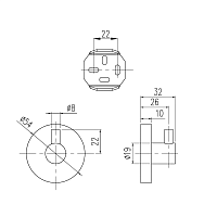 Villeroy & Boch Elements Tender Крючок для полотенца, подвесной, цвет: хром TVA15101100061