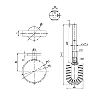 Villeroy & Boch Elements Tender Ершик для унитаза подвесной со стеклянной колбой, цвет: хром TVA15101600061