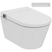 Ideal Standard I.Life Унитаз подвесной безободковый с функцией биде, крышка в комплекте, цвет: белый K875501