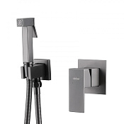 Abber Daheim Гигиенический душ со смесителем и встраиваемой частью, 1 вид струи, цвет: никель AF8225NG