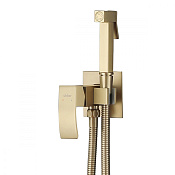 Abber Wasserfall Гигиенический душ со смесителем и встр. частью, 1 вид струи, цвет: золото матовое AF8625G