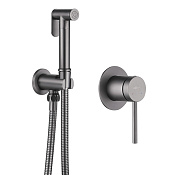 Abber Emotion Гигиенический душ со смесителем и встраиваемой частью, 1 вид струи, цвет: никель AF8825NG