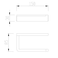 Abber Westen Держатель туалетной бумаги открытый, подвесной, цвет: сатин AA1731SP
