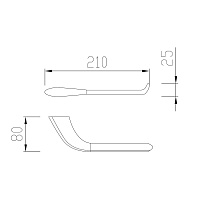 Abber Nord Держатель туалетной бумаги открытый, подвесной, цвет: никель AA1531NG