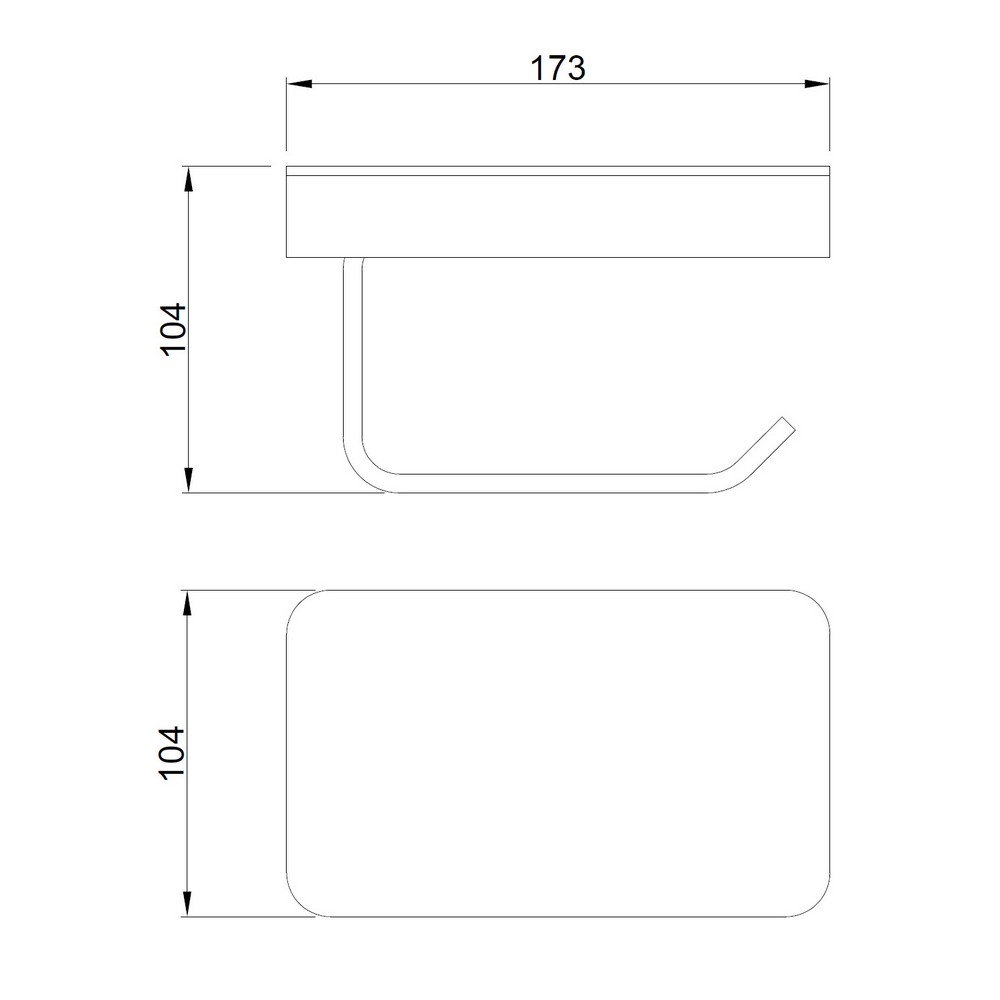 Abber Westen Держатель туалетной бумаги с полочкой, подвесной, цвет: никель AA1730NG