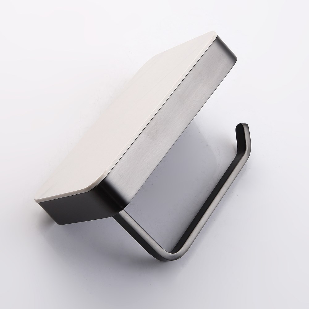 Abber Westen Держатель туалетной бумаги с полочкой, подвесной, цвет: никель AA1730NG