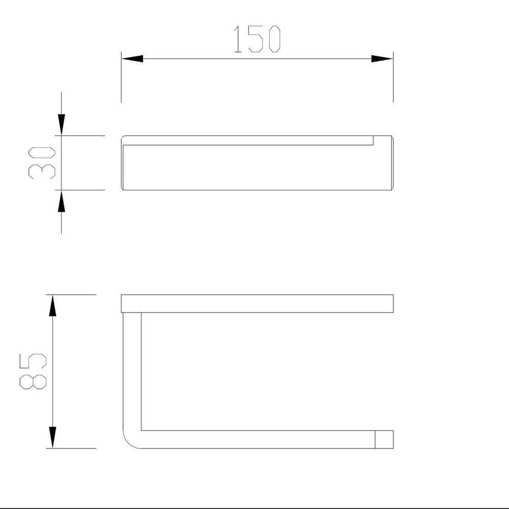 Abber Westen Держатель туалетной бумаги открытый, подвесной, цвет: никель AA1731NG