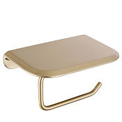 Abber Nord Держатель туалетной бумаги с полочкой, подвесной, цвет: золото матовое AA1530G