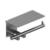 Abber Osten 316 Держатель туалетной бумаги с полочкой, подвесной, цвет: оружейная сталь AA1830BGG