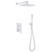 Abber Weiss Insel Душевой комплект встр.: смеситель, верхний и ручной душ 1 вид струи, цвет: белый AF8018FW