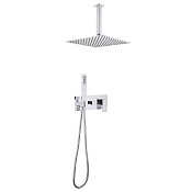 Abber Daheim Душевой комплект встр.: смеситель, верхний душ 30см, ручной душ 1 вид струи, цвет: хром AF8221