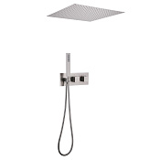 Abber Daheim Душевой комплект встр.: термостат, верх. душ 50 см, руч. душ 1 вид струи, цвет: сатин AF8255SP