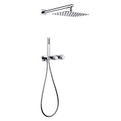 Abber Rund Душевой комплект встраиваемый: смеситель, верхний душ, ручной душ 1 вид струи, цвет: хром AF8718