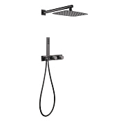 Abber Rund Душевой комплект встраиваемый: смеситель, верх. душ, ручной душ 1 вид струи, цвет: никель AF8718NG