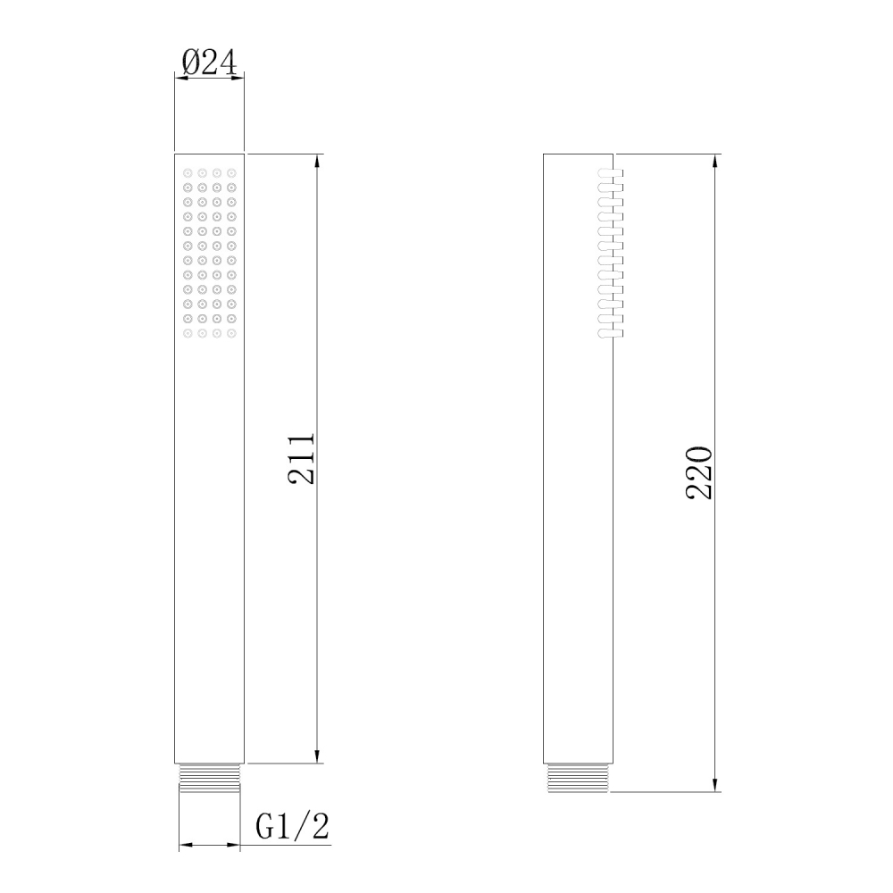 Abber Ручной душ с 1-м видом струи, цвет: сатин AF0051SP