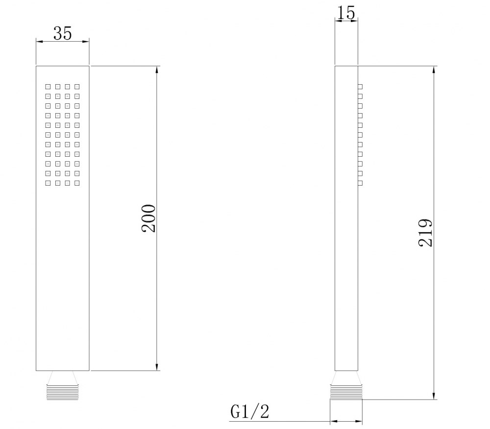 Abber Ручной душ с 1-м видом струи, цвет: сатин AF0050SP