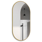 Abber Kontur Зеркало 55x105 см, с подсветкой по периметру и сенсорным выкл., цвет: золото матовое AG6304SCG