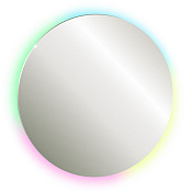 Abber Mond Зеркало 77x77 см, с подсветкой по периметру и Smart-управлением, цвет: хром AG6204SSmart