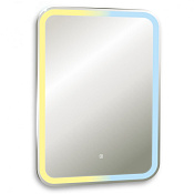 Abber See Зеркало 55x80 см, с подсветкой по периметру и сенсорным выключателем, цвет: хром AG6106S