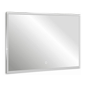 Abber See Зеркало 80x60 см, с подсветкой по периметру и сенсорным выключателем, цвет: серебро AG6108SL-0.8