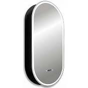 Abber Kontur Зеркальный шкаф с подсветкой, с сенсорным выключ. и подогревом, цвет: черный матовый AG6339SWHB